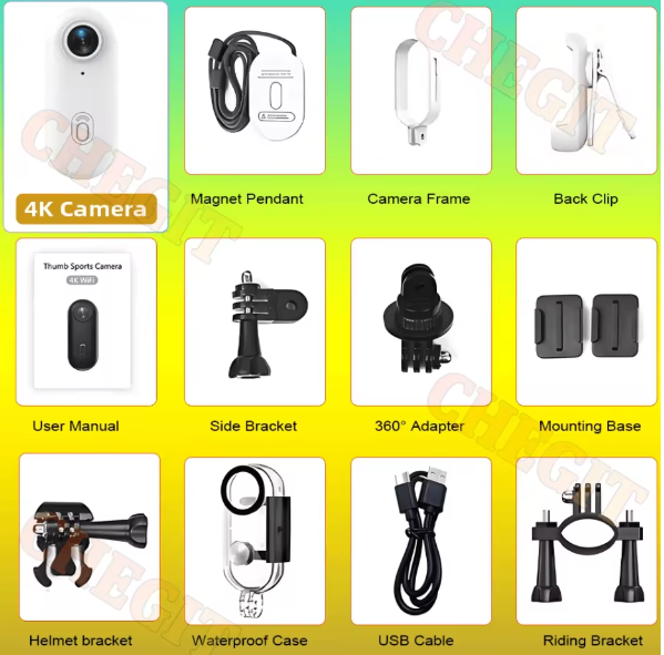 4K WiFi HD POV Magnetic Mini Action Camera