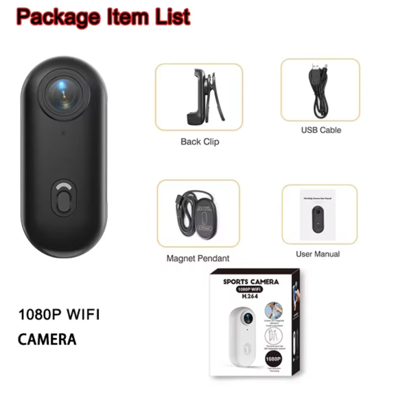 4K WiFi HD POV Magnetic Mini Action Camera