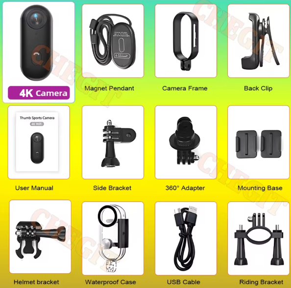 4K WiFi HD POV Magnetic Mini Action Camera