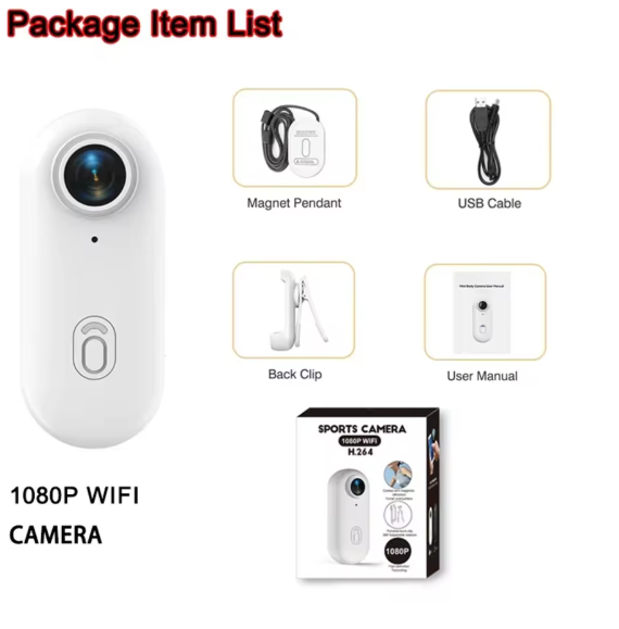 4K WiFi HD POV Magnetic Mini Action Camera