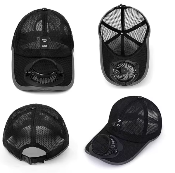 Sun Hat with Solar Fan