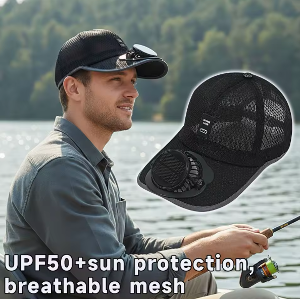 Sun Hat with Solar Fan