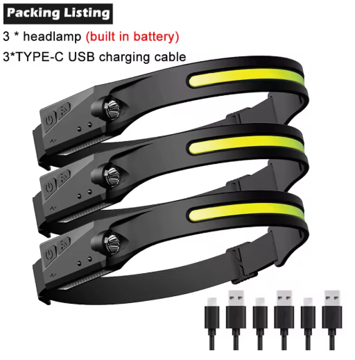 LED Induction Headlamp Camping